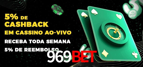 Promoções do cassino ao Vivo 969bet
